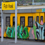 Graffiti on train